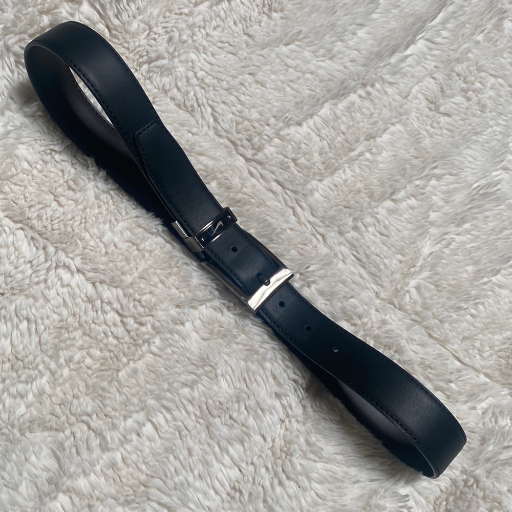 Nike reversible leather belt black/dark brown -32